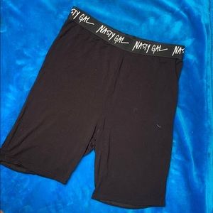 Nasty Gal Black Biker Shorts